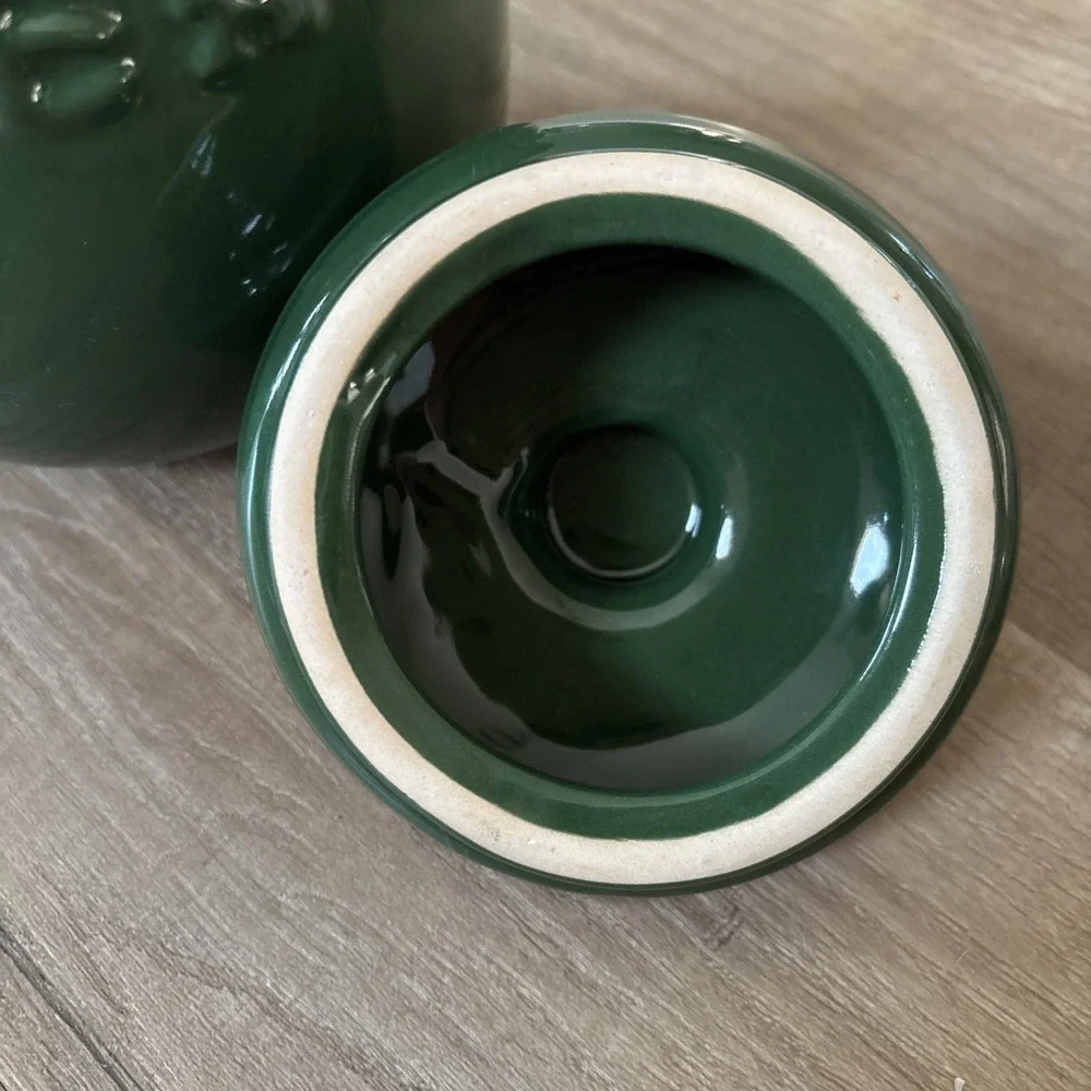 Hall China Rich Green Tea Jar Vintage Retro Cottage Core Kitchen